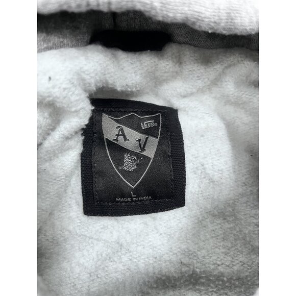 Men's Vans AV Edict Fleece Lined Black Cotton Hooded Trucker Jacket Size L - Picture 4 of 12